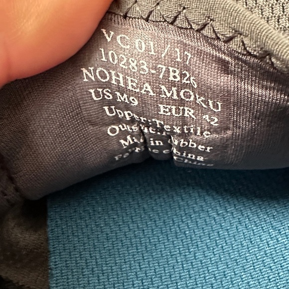 OluKai Gray and Blue Men's Sneakers - Picture 7 of 7